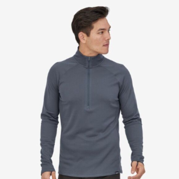 PATAGONIA Capilene Midweight Zip Neck Long Sleeve Shirt Gray Size XL - Picture 1 of 7